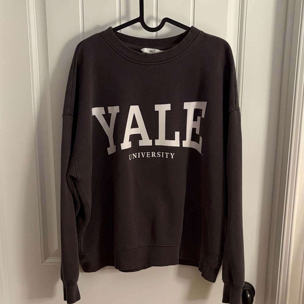 H&M Charcoal Sweatshirt with Yale Logo